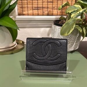 Chanel CC compact Black Wallet